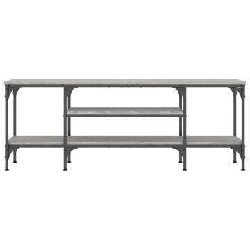 TV Cabinet Grey Sonoma 121x35x45 cm Engineered Wood&Iron