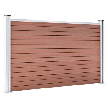 Garden Fence WPC 699x106 cm Brown