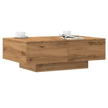  Coffee Table Artisan Oak 90x60x31 cm Engineered Wood