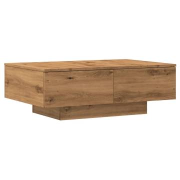  Coffee Table Artisan Oak 90x60x31 cm Engineered Wood