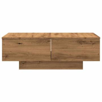  Coffee Table Artisan Oak 90x60x31 cm Engineered Wood