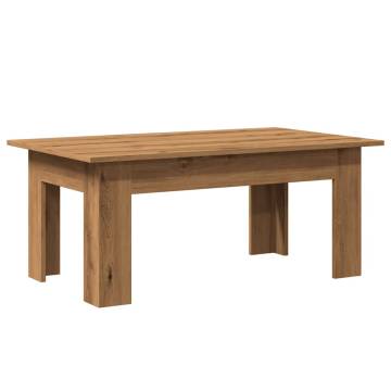  Coffee Table Artisan Oak 100x60x42 cm Engineered Wood