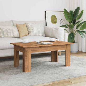  Coffee Table Artisan Oak 100x60x42 cm Engineered Wood