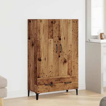  Highboard Old Wood 70x31x115 cm Engineered Wood