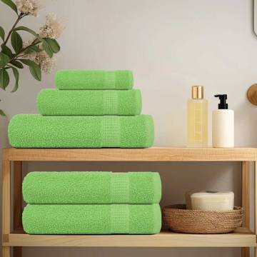  Guest Towels 2 pcs Apple Green 30x50 cm 360 gsm 100% Cotton