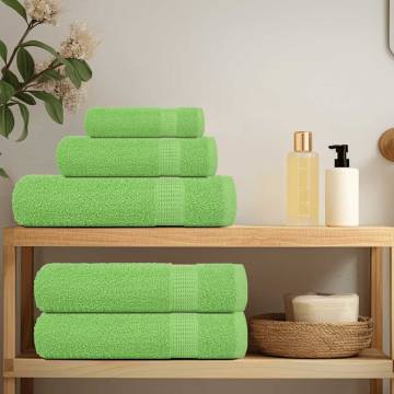  Shower Towels 2 pcs Apple Green 70x140 cm 360 gsm 100% Cotton