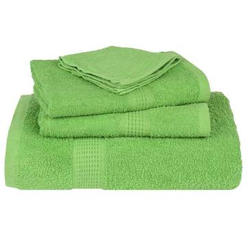  Shower Towels 2 pcs Apple Green 70x140 cm 360 gsm 100% Cotton