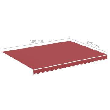 Replacement Fabric for Awning Burgundy Red 4x3 m