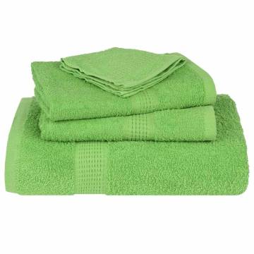  Towels 2 pcs Apple Green 100x200 cm 360 gsm 100% Cotton