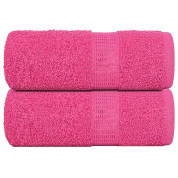  Soap Towels 2 pcs Pink 30x30 cm 360 gsm 100% Cotton