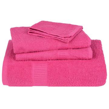  Bath Towels 10 pcs Pink 100x150 cm 360 gsm 100% Cotton