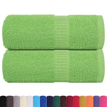  Soap Towels 2 pcs Apple Green 30x30 cm 360 gsm 100% Cotton