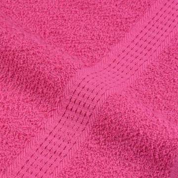  Hand Towels 4 pcs Pink 50x100 cm 360 gsm 100% Cotton