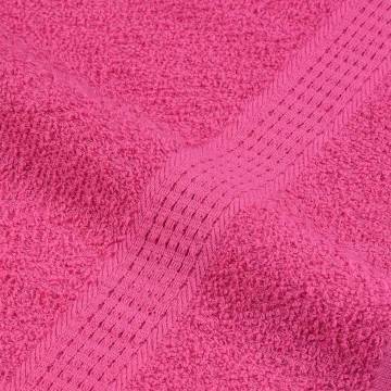  Shower Towels 10 pcs Pink 70x140 cm 360 gsm 100% Cotton