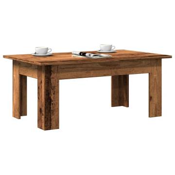  Coffee Table Old Wood 100x60x42 cm Engineered Wood