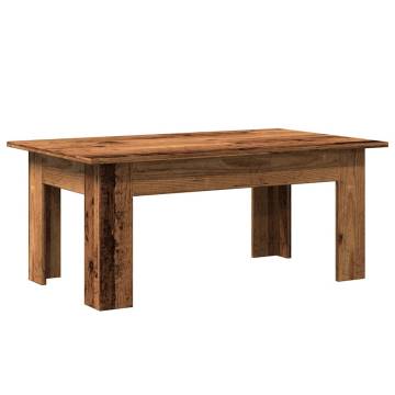  Coffee Table Old Wood 100x60x42 cm Engineered Wood