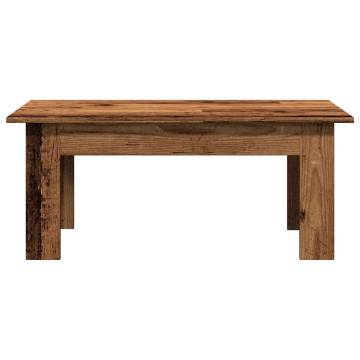  Coffee Table Old Wood 100x60x42 cm Engineered Wood