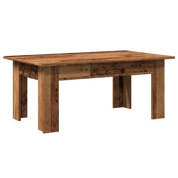  Coffee Table Old Wood 100x60x42 cm Engineered Wood