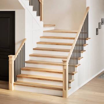  Stair Treads 4 pcs Untreated 110x25x2 cm Solid Wood Oak