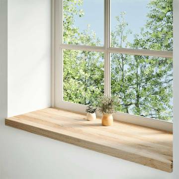  Window Sills 2 pcs Untreated 110x40x2 cm Solid Wood Oak