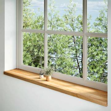  Window Sills 2 pcs Light Brown 160x30x2 cm Solid Wood Oak