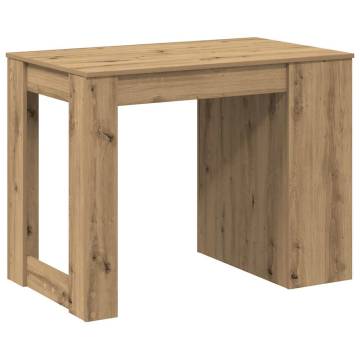  Desk with Drawer and Shelf Artisan Oak 102x62x77.5 cm Engineered Wood