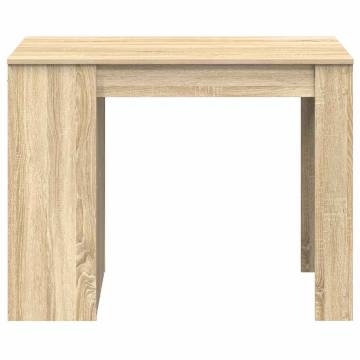  Desk with Drawer and Shelf Sonoma Oak 102x62x77.5 cm Engineered Wood