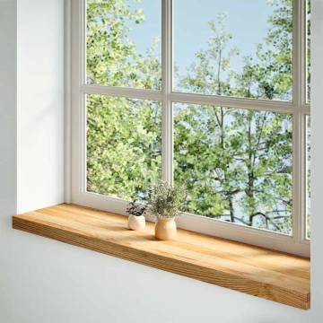  Window Sills 2 pcs Light Brown 110x30x2 cm Solid Wood Oak