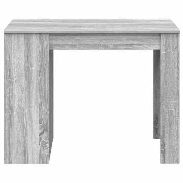  Desk with Drawer and Shelf Grey Sonoma 102x62x77.5 cm Engineered Wood