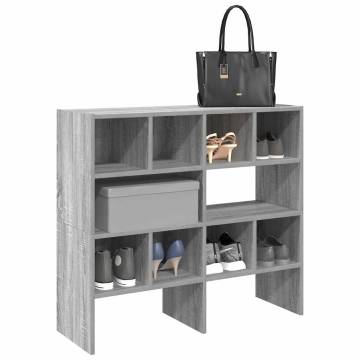  Shoe Racks 2 pcs Stackable Grey Sonoma 89.5x30x40 cm