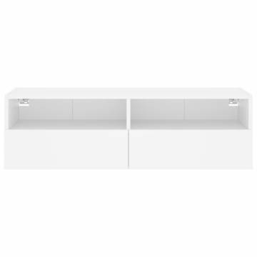 TV Wall Cabinet White 100x30x30 cm Engineered Wood