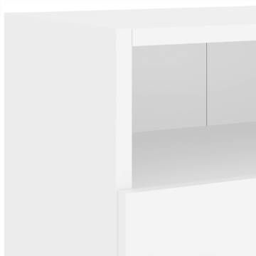 TV Wall Cabinet White 100x30x30 cm Engineered Wood