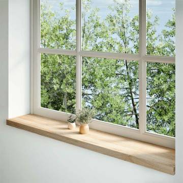  Window Sills 2 pcs Untreated 140x30x2 cm Solid Wood Oak