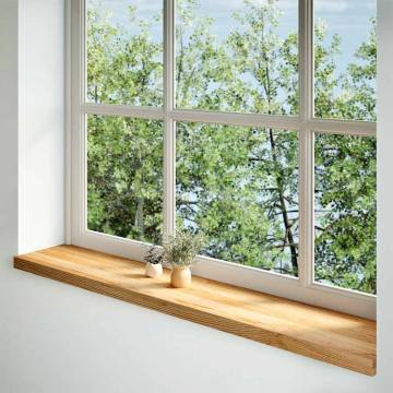  Window Sills 2 pcs Light Brown 140x30x2 cm Solid Wood Oak