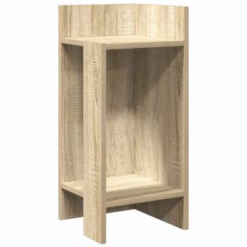  Side Table with Shelf Sonoma Oak 25.5x27x60 cm