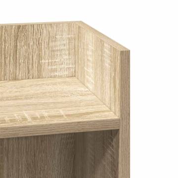  Side Table with Shelf Sonoma Oak 25.5x27x60 cm