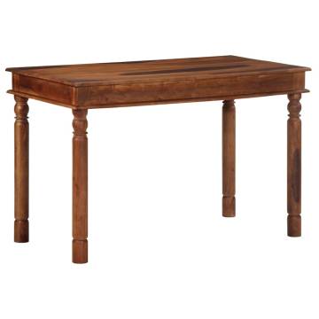  Dining Table 120x60x77 cm Solid Wood Acacia