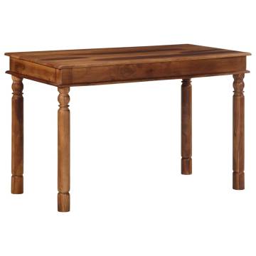  Dining Table 120x60x77 cm Solid Wood Acacia