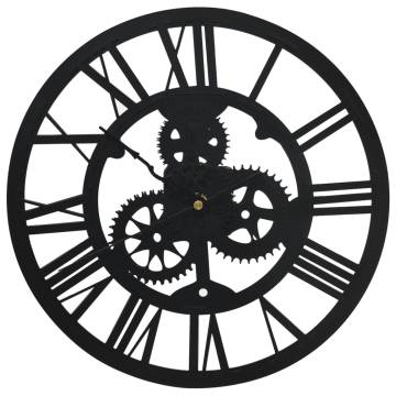  Wall Clock Black 30 cm Acrylic