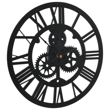  Wall Clock Black 30 cm Acrylic