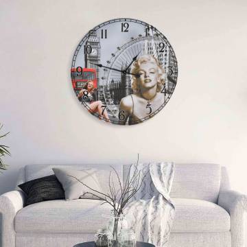  Vintage Wall Clock Marilyn Monroe 60 cm