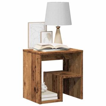  Bedside Cabinets 2 pcs Old Wood 40x30x40 cm Engineered Wood