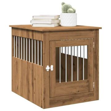  Dog Crate Furniture Artisan Oak 64.5x80x71 cm Engineered Wood