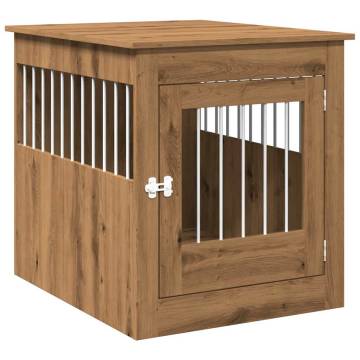  Dog Crate Furniture Artisan Oak 64.5x80x71 cm Engineered Wood