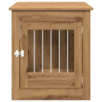  Dog Crate Furniture Artisan Oak 64.5x80x71 cm Engineered Wood