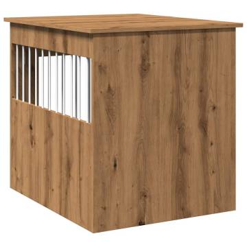  Dog Crate Furniture Artisan Oak 64.5x80x71 cm Engineered Wood