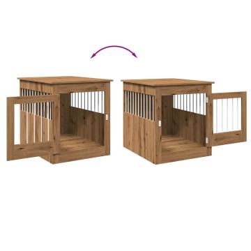  Dog Crate Furniture Artisan Oak 64.5x80x71 cm Engineered Wood