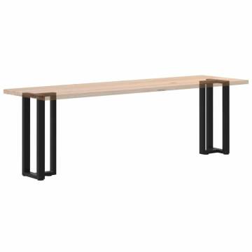  Console Table Legs T-Shaped 2 pcs Black 20x28x(72-73) cm Steel