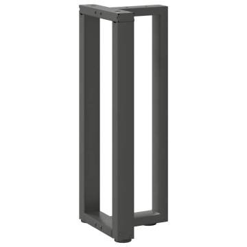  Console Table Legs T-Shaped 2 pcs Anthracite 20x28x(72-73) cm Steel