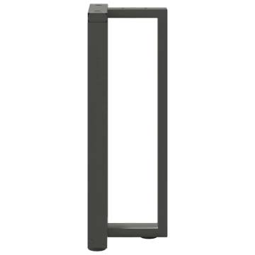  Console Table Legs T-Shaped 2 pcs Anthracite 20x28x(72-73) cm Steel